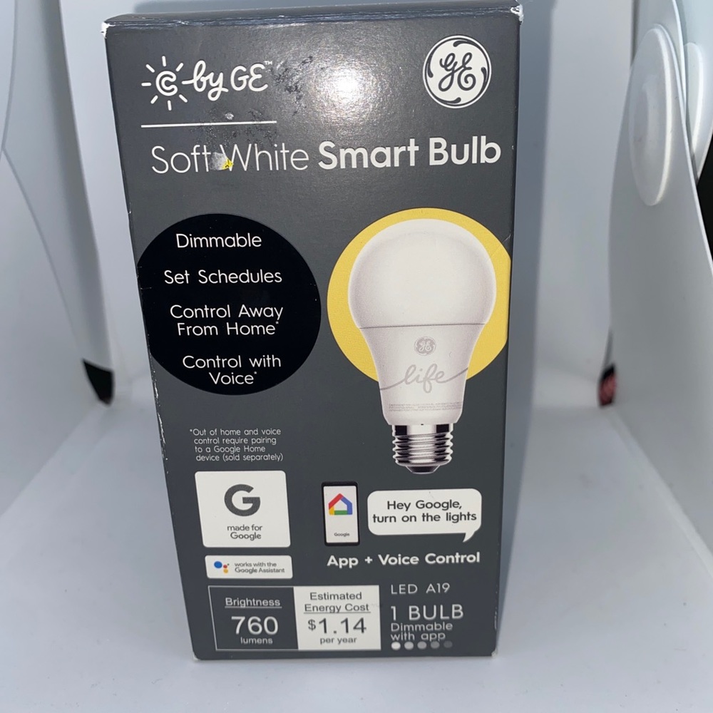 Brand New C by GE Soft White Smart Light Bulb LED A19 Google Amazon Alexa